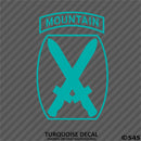 10th Mountain Division Army Light Infantry Military Vinyl Decal - S4S Designs