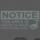 Business Decal: "24 Hour Surveillance" Vinyl Decal - S4S Designs