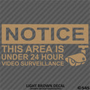 Business Decal: "24 Hour Surveillance" Vinyl Decal - S4S Designs