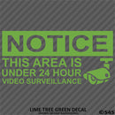 Business Decal: "24 Hour Surveillance" Vinyl Decal - S4S Designs