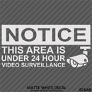 Business Decal: "24 Hour Surveillance" Vinyl Decal - S4S Designs