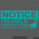 Business Decal: "24 Hour Surveillance" Vinyl Decal - S4S Designs