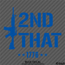I 2nd That AR-15 Rifle 2A Gun Rights Firearms Vinyl Decal