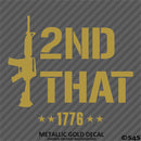 I 2nd That AR-15 Rifle 2A Gun Rights Firearms Vinyl Decal