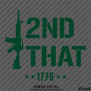 I 2nd That AR-15 Rifle 2A Gun Rights Firearms Vinyl Decal