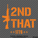I 2nd That AR-15 Rifle 2A Gun Rights Firearms Vinyl Decal