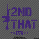 I 2nd That AR-15 Rifle 2A Gun Rights Firearms Vinyl Decal