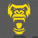 Angry Ape Silhouette Vinyl Decal