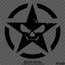 For Jeep: Army Star With Evil Face Vinyl Decal
