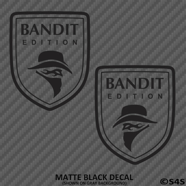 Bandit Edition Badge Vinyl Decal (PAIR) - S4S Designs