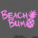 Beach Bum: Pineapple Vinyl Decal