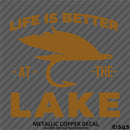 Life Is Better At The Lake Outdoors Fishing Vinyl Decal