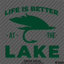 Life Is Better At The Lake Outdoors Fishing Vinyl Decal