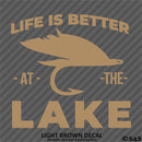 Life Is Better At The Lake Outdoors Fishing Vinyl Decal