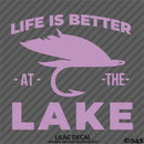 Life Is Better At The Lake Outdoors Fishing Vinyl Decal