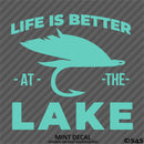 Life Is Better At The Lake Outdoors Fishing Vinyl Decal
