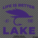 Life Is Better At The Lake Outdoors Fishing Vinyl Decal