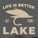 Life Is Better At The Lake Outdoors Fishing Vinyl Decal