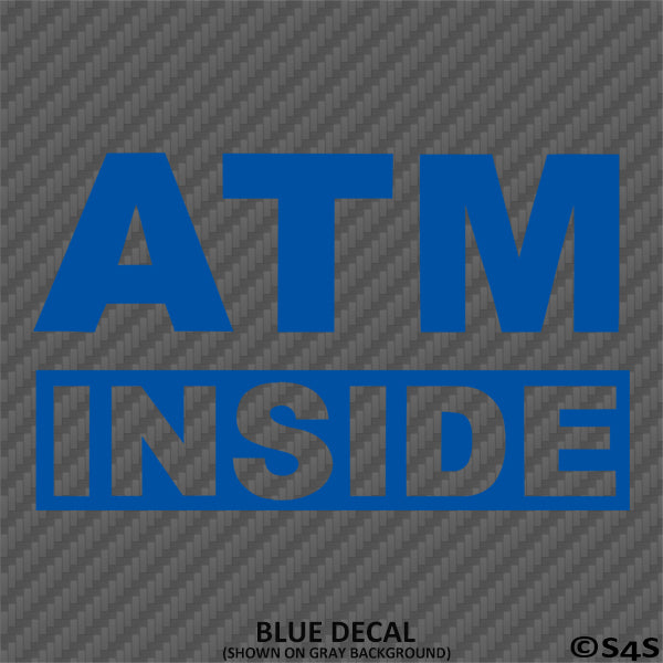 Business Decal: "ATM Inside" Vinyl Decal