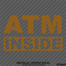 Business Decal: "ATM Inside" Vinyl Decal