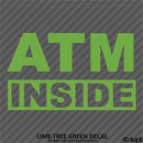 Business Decal: "ATM Inside" Vinyl Decal