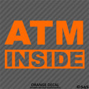 Business Decal: "ATM Inside" Vinyl Decal