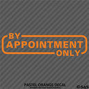 Business Decal: "By Appointment Only" Vinyl Decal