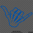 Shaka Skeleton Hand Bones Vinyl Decal