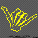 Shaka Skeleton Hand Bones Vinyl Decal