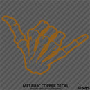 Shaka Skeleton Hand Bones Vinyl Decal