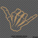 Shaka Skeleton Hand Bones Vinyl Decal