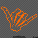 Shaka Skeleton Hand Bones Vinyl Decal