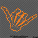 Shaka Skeleton Hand Bones Vinyl Decal