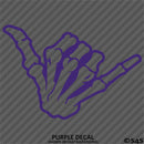 Shaka Skeleton Hand Bones Vinyl Decal