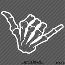 Shaka Skeleton Hand Bones Vinyl Decal