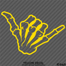 Shaka Skeleton Hand Bones Vinyl Decal