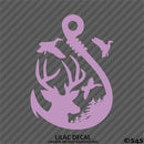 Buck, Ducks and Fish Hook Scene Vinyl Decal