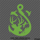 Buck, Ducks and Fish Hook Scene Vinyl Decal