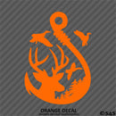 Buck, Ducks and Fish Hook Scene Vinyl Decal