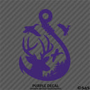 Buck, Ducks and Fish Hook Scene Vinyl Decal