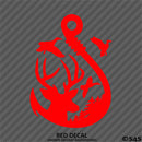 Buck, Ducks and Fish Hook Scene Vinyl Decal