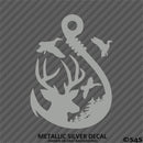 Buck, Ducks and Fish Hook Scene Vinyl Decal