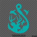 Buck, Ducks and Fish Hook Scene Vinyl Decal