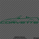 C5 Chevy Corvette Convertible Silhouette Vinyl Decal