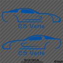 C5 Chevy Corvette Silhouette (PAIR) Vinyl Decal