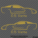 C5 Chevy Corvette Silhouette (PAIR) Vinyl Decal