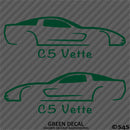 C5 Chevy Corvette Silhouette (PAIR) Vinyl Decal
