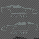 C5 Chevy Corvette Silhouette (PAIR) Vinyl Decal