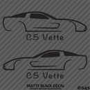 C5 Chevy Corvette Silhouette (PAIR) Vinyl Decal