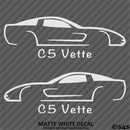 C5 Chevy Corvette Silhouette (PAIR) Vinyl Decal